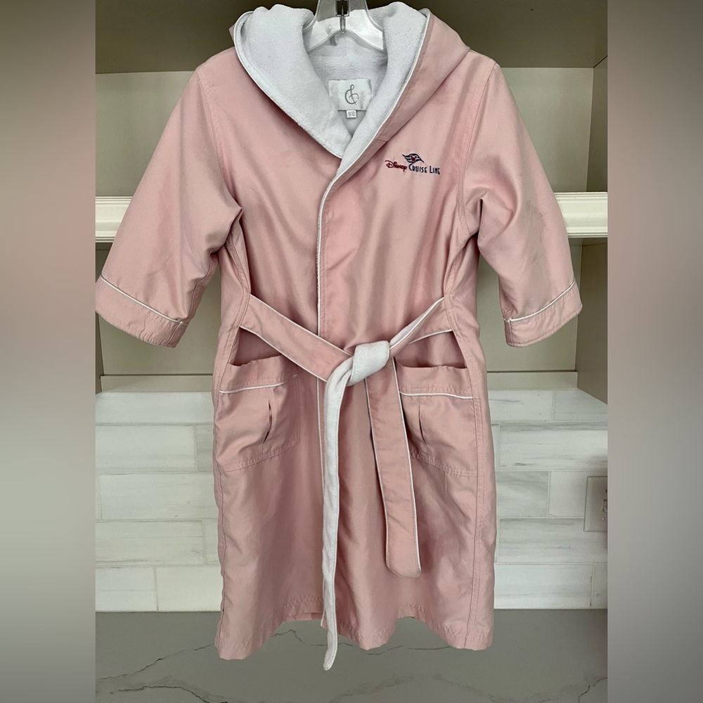 Disney Pink and White Kids Pajama Robe